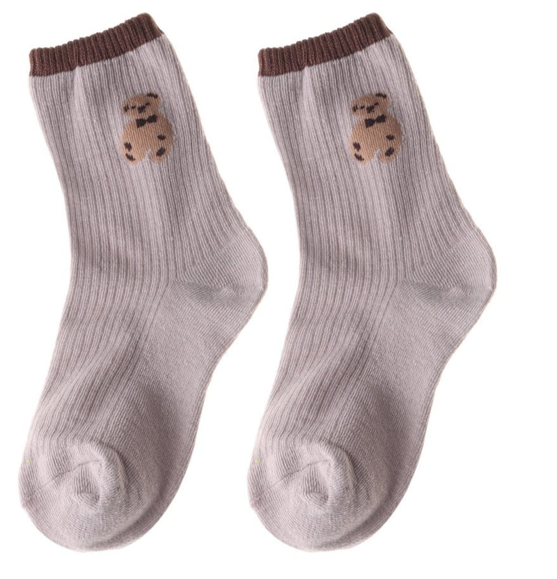 Cotton Breathable Bear Cute Socks - Sabreeonline