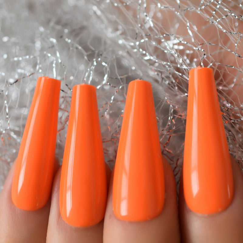 Gold Metallic Fake Nails Press on