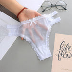 Summer Thin Panties Sexy Hollow Out Women&#39;s Lace Seamless Underwear Low Waist Lingerie G-String Breathable Comfort Lady Briefs - Sabreeonline