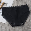 Women's Seamless Cotton Underwear Sexy Low Waist Lace Ruffle Briefs Solid Color Stretch Underpants Breathable Intimates Lingerie - Sabreeonline
