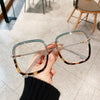 Big Square Frame Glasses Vintage Eyeglasses - Sabreeonline