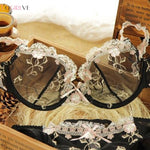 Exquisite Embroidery Transparent Lace Set - Sabreeonline