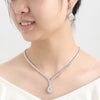 Gorgeous Women Wedding Party Jewelry Necklace Bracelet Earring and Ring Set - Sabreeonline