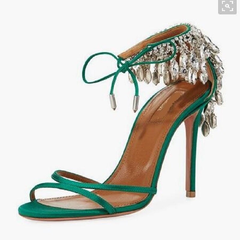 Rhinestone Hollow High Heel - Sabreeonline