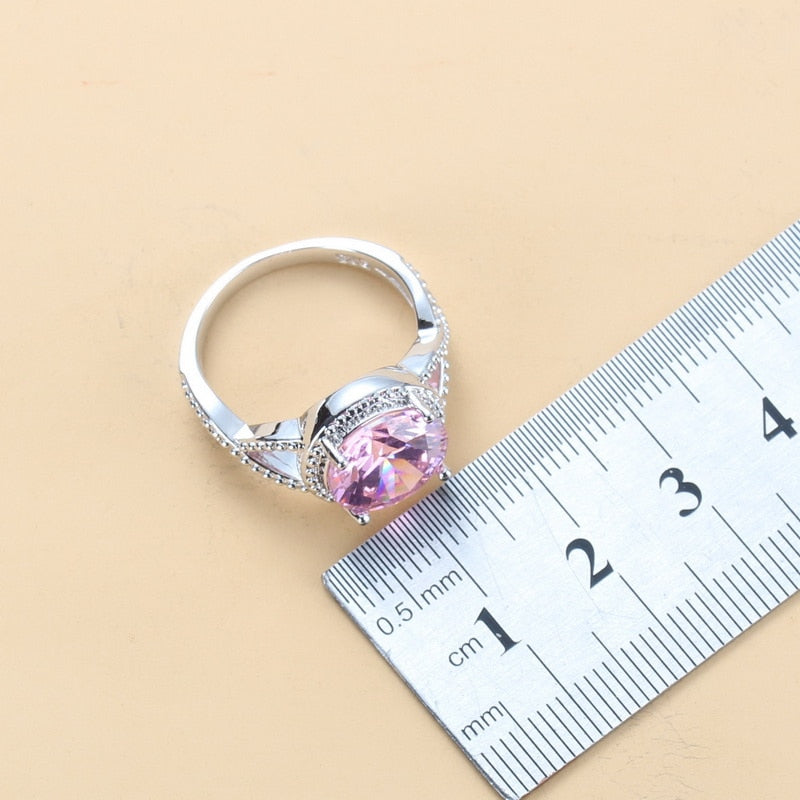 Sweet Princess Round Zircon 3 Piece Set - Sabreeonline