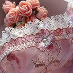 Exquisite Embroidery Transparent Lace Set - Sabreeonline