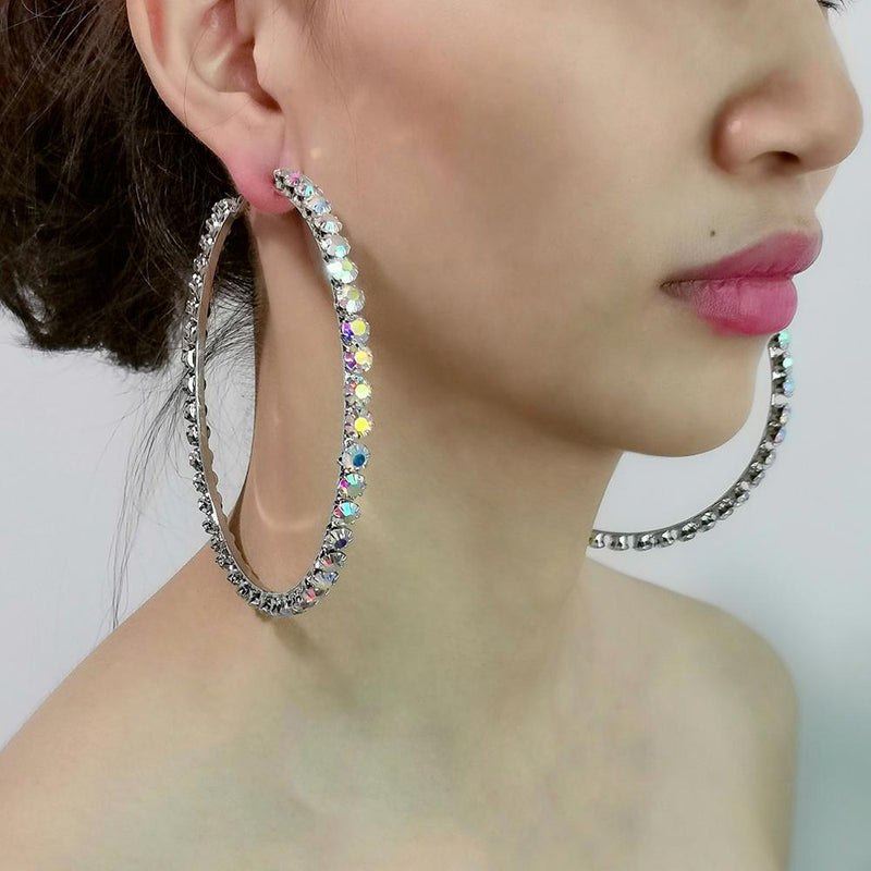 Big Circle Hoop Earrings - Sabreeonline