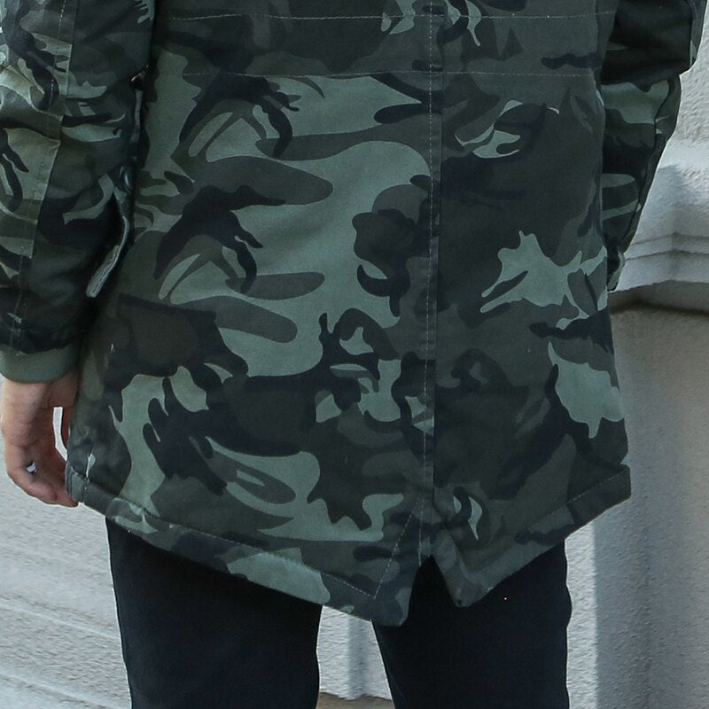 Thick Windproof Coat-long Military Parkas - Sabreeonline