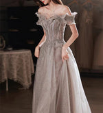 Gorgeous Evening Strapless Off Shoulder Sequin Beaded Bandage - Sabreeonline