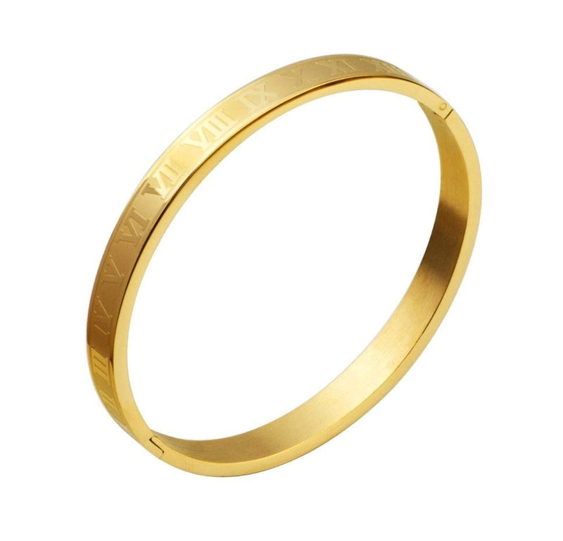 Luxury Roman Number Charm Woven Stainless Steel Bracelet for Men Jewelry - Sabreeonline