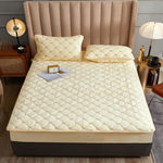 Luxury Mattress Cover Thicken Soft Velvet - Sabreeonline