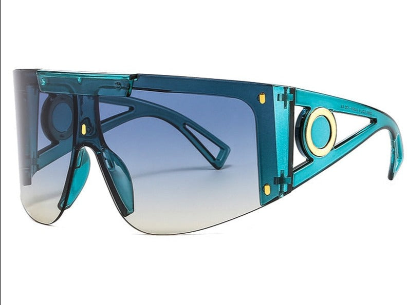 Men's Mask Sunglasses Fashion Square Oversized - Sabreeonline