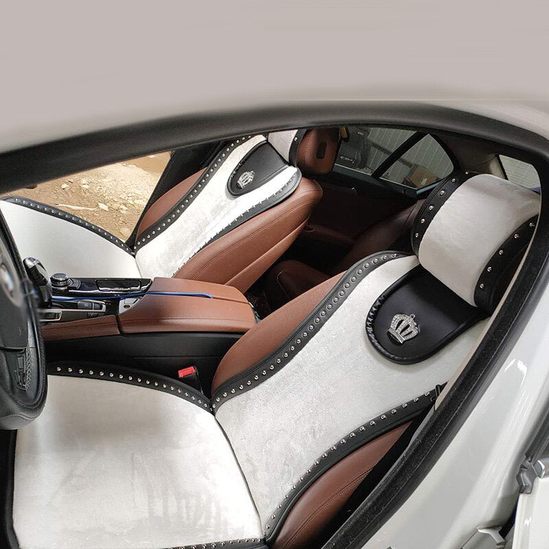 Universal Car Seat Covers Styling Crown Rivet - Sabreeonline