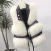 Faux Fur Vest Sleeveless Coat - Sabreeonline