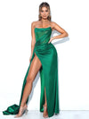 Green Side Split Mermaid Gown - Sabreeonline