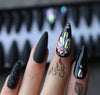 Long Stiletto Glitter Full Set Custom Salon - Sabreeonline