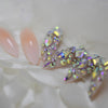 3D Gorgeous Wedding Diamond Long Designed French Nail