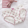 New Women's Underwear Lovely Girl Cartoon Panties Fashion Bow Comfort Briefs Mid Waist Seamless Underpants Female Lingerie - Sabreeonline