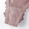 Women Lace Bra Sets Seamless Underwear Transparent Backless Ultra-Thin Unline Lingerie Floral Soft Comfortable Bra Thong Set - Sabreeonline