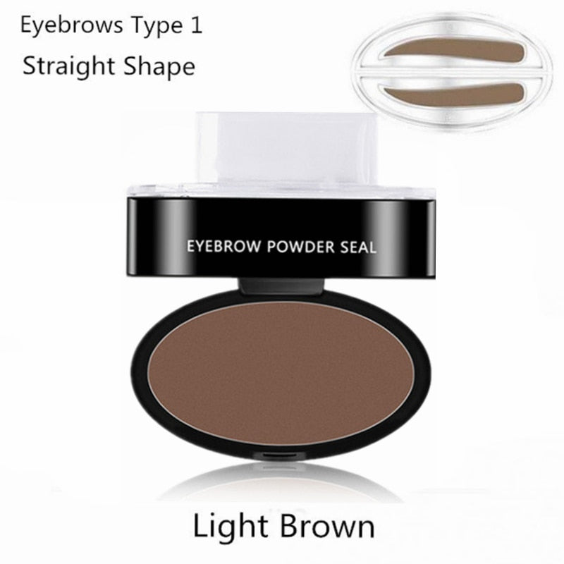 Natural Arched Eyebrow Stamp Quick Makeup Brow Stamps Powder Pallette 9 Options Eyebrow Powder Seal Best Selling Dropshipping - Sabreeonline