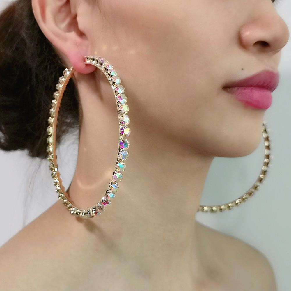 Big Circle Hoop Earrings - Sabreeonline