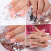 Makartt Dual Forms Nail Forms Nail Extension System for Poly Nail Gel Coffin Nail Mold Clear Full Cover False Nail Tips Acrylic - Sabreeonline