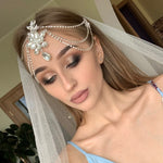 New Wedding Tiara Tassel Bridal hair Jewelry Luxury hair accessories - Sabreeonline