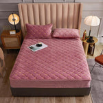 Luxury Mattress Cover Thicken Soft Velvet - Sabreeonline