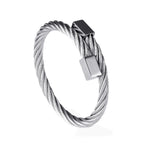 Luxury Roman Number Charm Woven Stainless Steel Bracelet for Men Jewelry - Sabreeonline