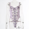 Women Teddy lingerie Sexy Underwear Erotic Corset Lace Mesh Sleepwear Nightwear  Embroidered strap one-piece sexy pajamas - Sabreeonline