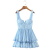 White Summer Strapless Casual Dress