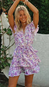 Bohemian Cotton Floral Print Ruffles Dress - Sabreeonline