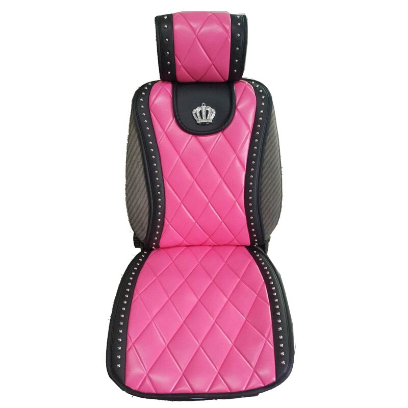Universal Car Seat Cover Crown Leather Cushions - Sabreeonline