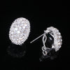 Classic Design Romantic AAA Cubic Zirconia Stone Stud Earrings - Sabreeonline