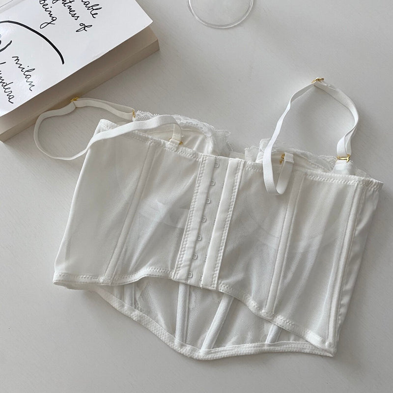 Embroidered Sexy Lace Corset - Sabreeonline