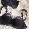 Sexy Lace Thin Perspective Lingerie Bundled Gathering Big Breasts Bra Set Women&#39;s Underwear With Steel Ring Bralette - Sabreeonline