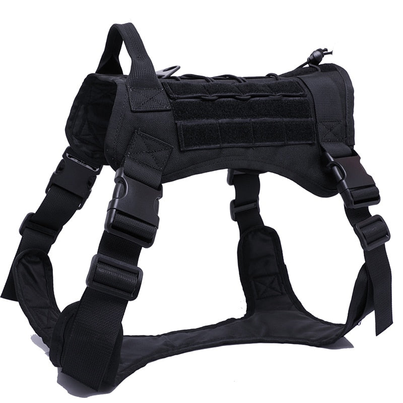 Tactical Dog Harnesses Pet Training Vest Dog Harness And Leash Set For Small Medium Big Dogs Walking Hunting Free Shipping Items - Sabreeonline