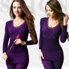 Thermal Elastic Pajama Set - Sabreeonline