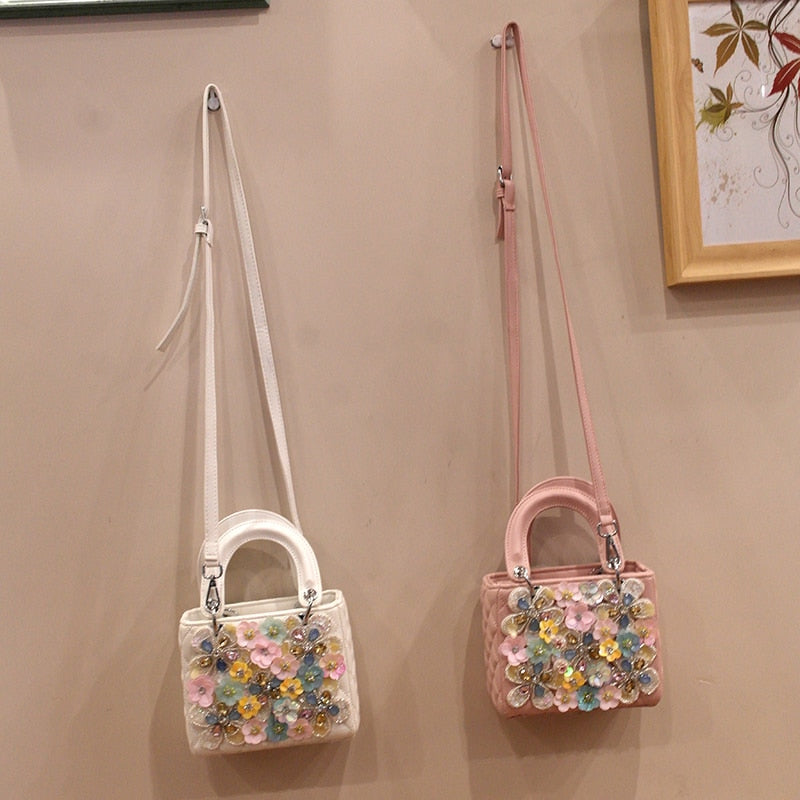handbags spring flowers handmade bags new fashion style shoulder personalized beautiful bag - Sabreeonline