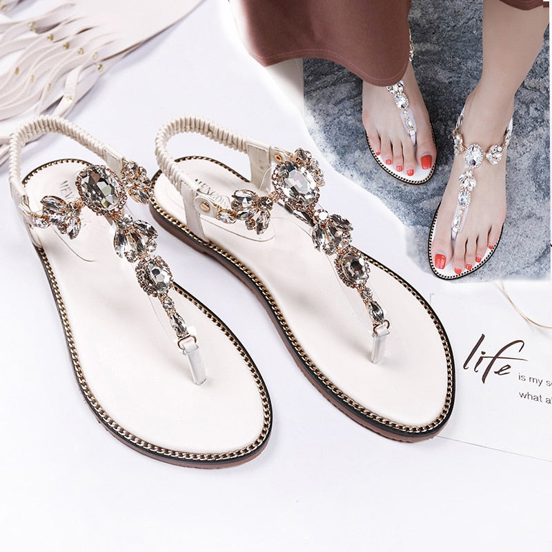 Flat Sandals Diamond Beach Footwear - Sabreeonline