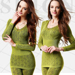Thermal Elastic Pajama Set - Sabreeonline