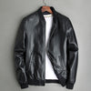 Large Size 5XL Sheepskin Slim Aviation Genuine Leather Bomber Jacket Men Real Leather Flights Jacket Black Aviator Pilot Coats - Sabreeonline