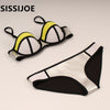 New Push up neoprene bikini set women  Gold Silver sexy swimsuit padded swimwear bathing suit biquini - Sabreeonline