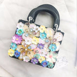 handbags spring flowers handmade bags new fashion style shoulder personalized beautiful bag - Sabreeonline