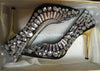 Women Luxurious Pointed Toe Bling Bling Rhinestone Stiletto Heel Pumps Black White Crystal High Heels Wedding Dress Shoes - Sabreeonline