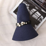 Round Top Raffia Wide Brim Straw Hats - Sabreeonline