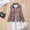 Winter Women Lightweight White Duck Down Jacket - Sabreeonline