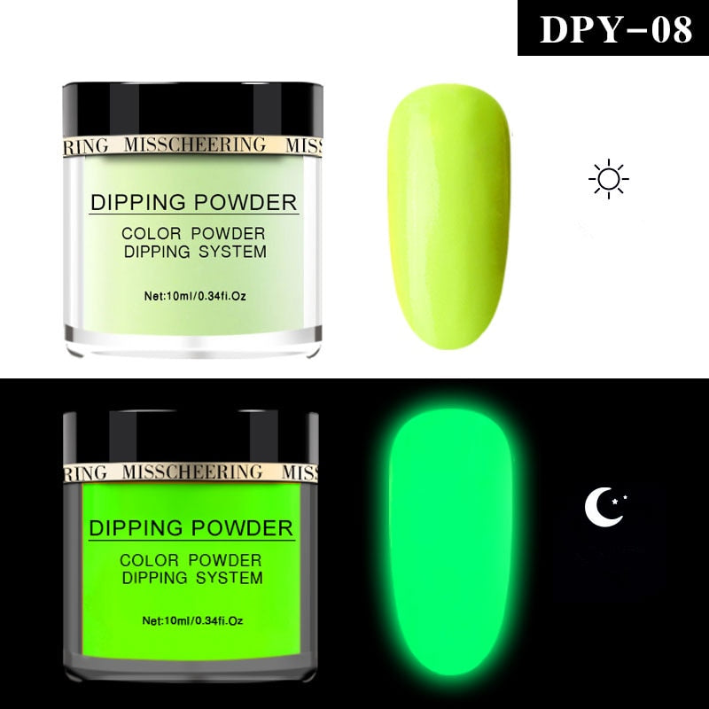 Dipping Powder Luminous Nail Art Decorations - Sabreeonline