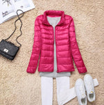 Winter Women Lightweight White Duck Down Jacket - Sabreeonline