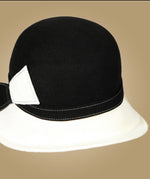 Wool Hats Bow Bowler - Sabreeonline